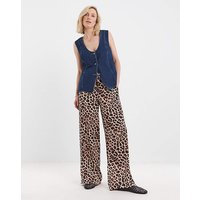 Wide Leg Trouser Animal Print