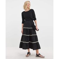 Tiered Maxi Skirt