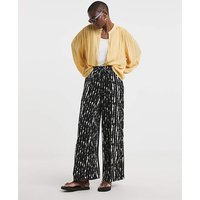 Crinkle Wide Leg Trouser Print