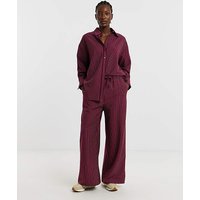 Drawstring Wide Leg Trouser