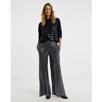 Jersey Sparkle Wide Leg Trouser JD Williams