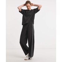 Stripe Trouser Side Panel Black White
