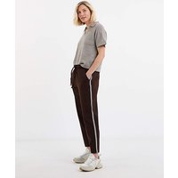 Tapered Side Stripe Ponte Trouser
