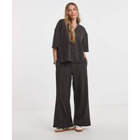 Textured Jersey Stripe Trouser