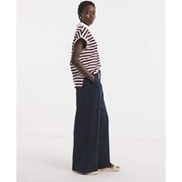 Linen Mix Wide Leg Trousers
