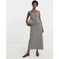 Gingham Midi Skirt