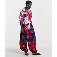 Viscose Crinkle Balloon Trouser Print
