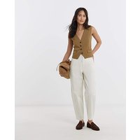 Barrel Leg Chino OFF White