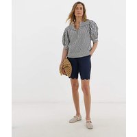 Scallop Edge Linen Mix Short