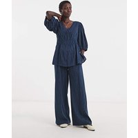 Stripe Linen Mix Trouser