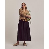 Anthology Pleat Tuck Midi Skirt