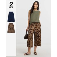 Jersey 2 Pack Culottes Print