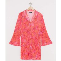 Plisse Night Shirt Multi Coloured 12 14