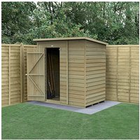 4LIFE Pent Shed 6x4 Single Door