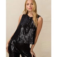& Liquid Sequin Shell Top &