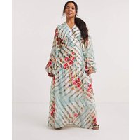 & Kelda Floral Maxi Dress Multi Coloured &