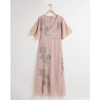 Wrap Sequin Maxi Dress