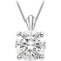 9ct Round Cubic Zirconia Pendant INCH