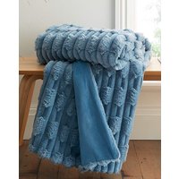 Carved Faux Fur Throw 150X200