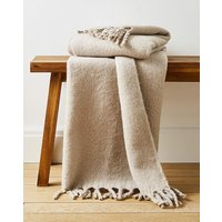Faux Mohair Fringed Throw