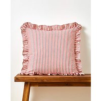 Sylvia Ruffled Stripe Cushion 43X43CM