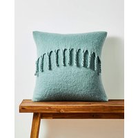 Faux Mohair Fringed Cushion