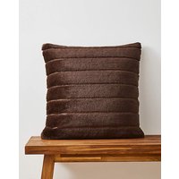 Large Ribbed Faux Fur Cushion JD Williams 45X45CM
