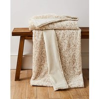 Leopard Printed Faux Fur Throw 120X150