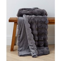 Bubble Faux Fur Throw 120X150