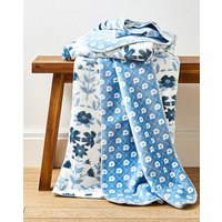 Floral Fleece Throw