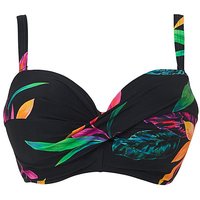 Twist Front Bikini Top Floral Print