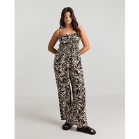 Beach Jumpsuit Palm Print