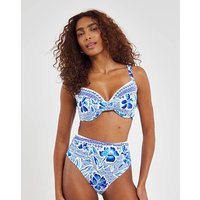 High Waist Bikini Brief Floral Print