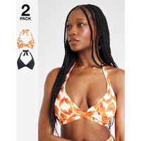 Value 2 Pack Bikini Tops TIE DYE JD Williams