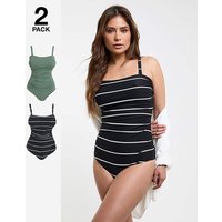 2 Pack Bandeau Swimsuits