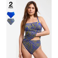 2 Pack Classic Briefs Leaf Print