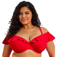 PLAIN SAILING PLUNGE BIKINI TOP Lava