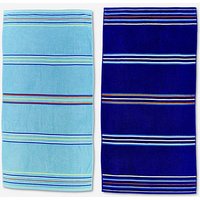 Rainbow Beach Towel Pair Light Dark ONE