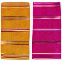 Rainbow Beach Towel Pair Pink & Pink Orange ONE
