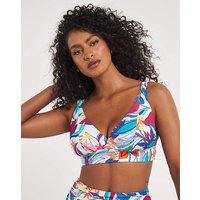 Bikini Top Tropical Floral Print