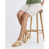 Elasticated Flat Sandals Extra Wide Fit