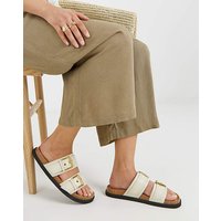 Two Strap Buckle Sandals Extra Wide Fit