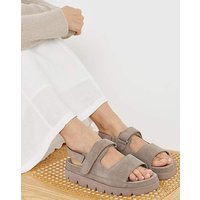 Chunky Suede Sandals Wide Fit