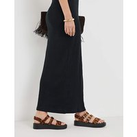 Triple Strap Comfort Sandals Extra Wide