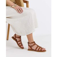 Scallop Gladiator Sandals Wide