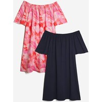 2 Pack Bardot Swing Dress TIE DYE JD Williams