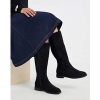 Flat Knee High Stretch Boot Wide S Soft