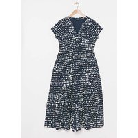 Neck Jersey Smock Midaxi Dress Print JD Williams