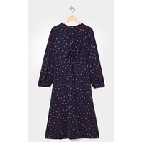 Jersey Knot Midi Dress Spot Print