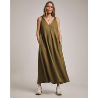 Linen Blend Swing Dress